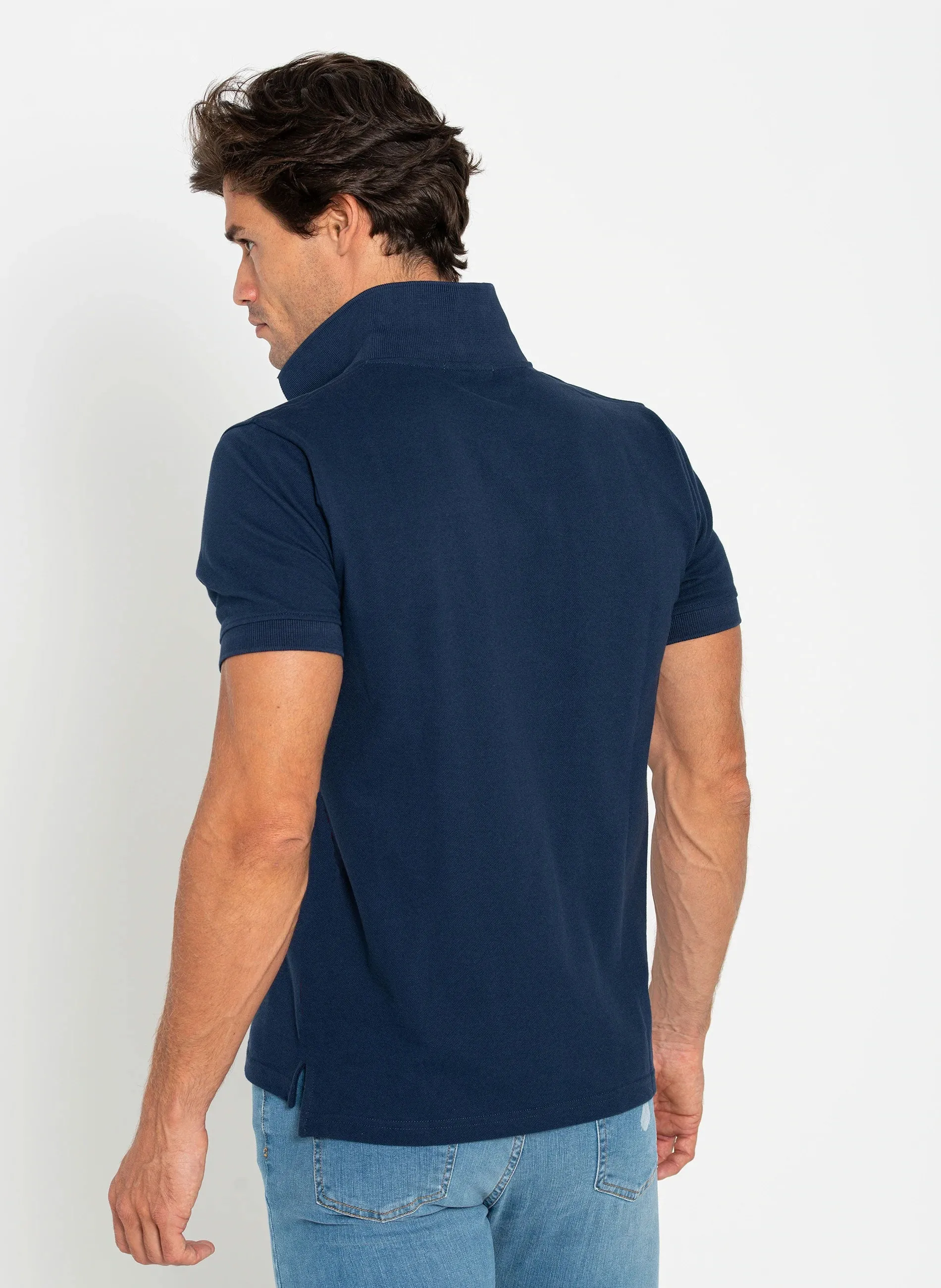 Classic Blue Polo for Men in Spain