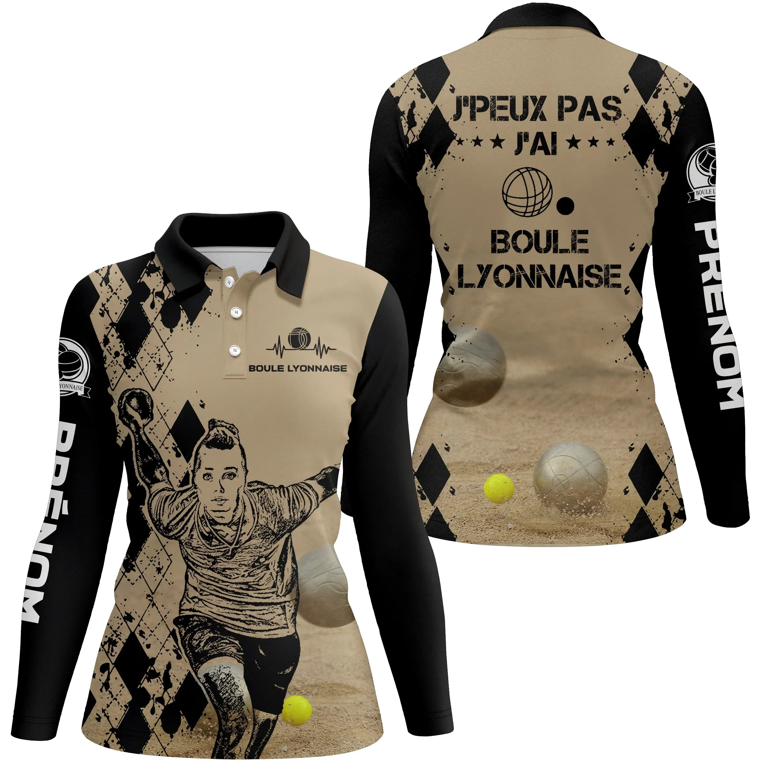 Customized Men's and Women's Polo Shirt, Funny Petanque Gift - CT03102336