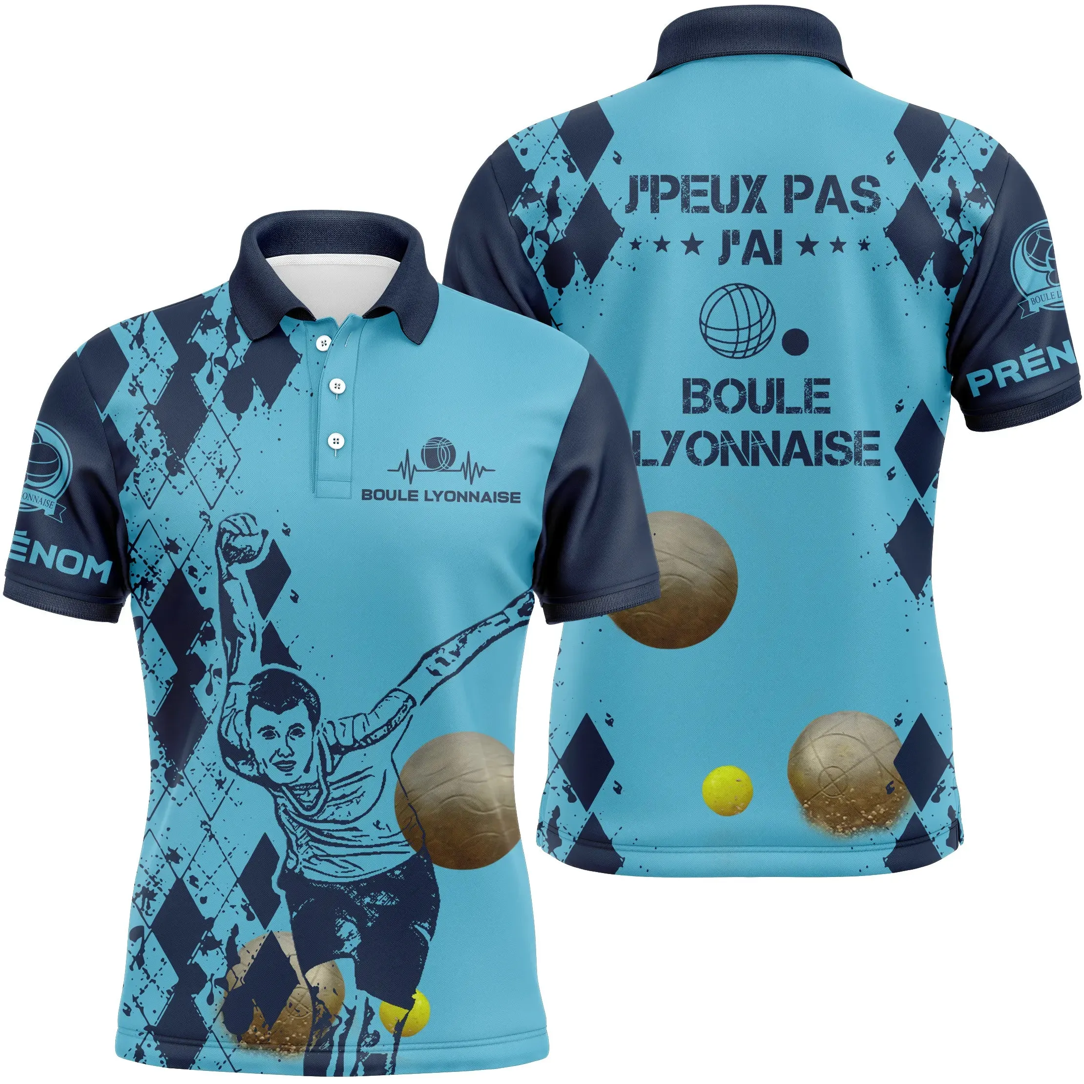 Customized Men's and Women's Polo Shirt, Funny Petanque Gift - CT03102336