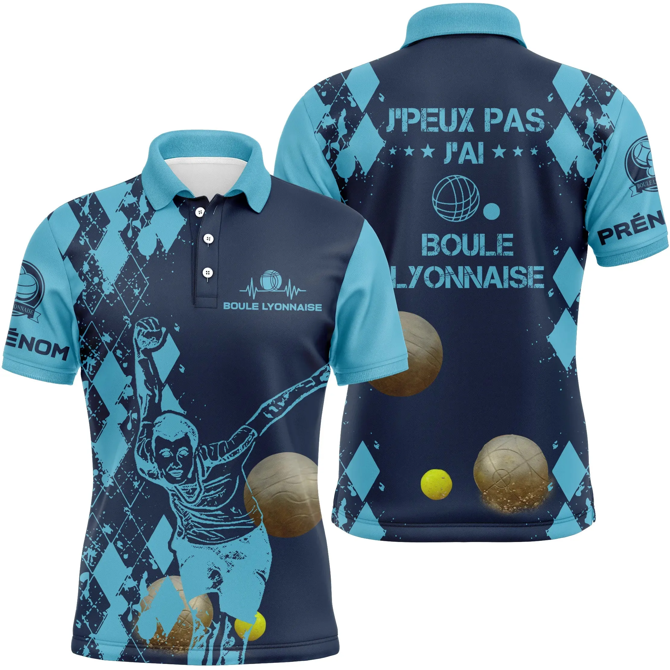 Customized Men's and Women's Polo Shirt, Funny Petanque Gift - CT03102336