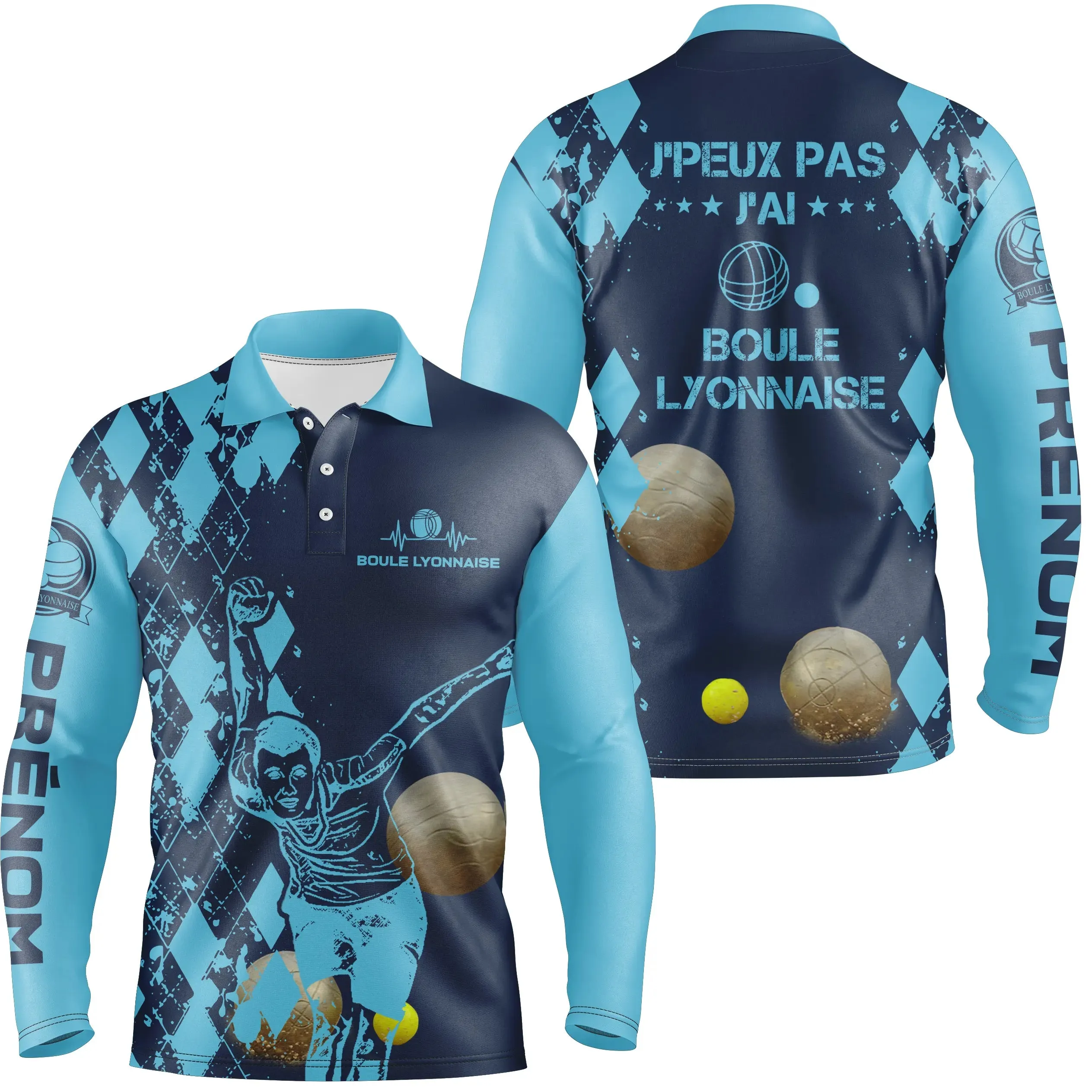 Customized Men's and Women's Polo Shirt, Funny Petanque Gift - CT03102336