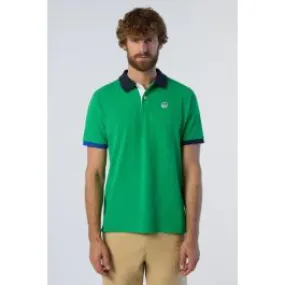 Polo in organic cotton for men in Green