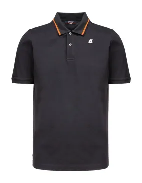 K-way men's Jud black polo K7121JW