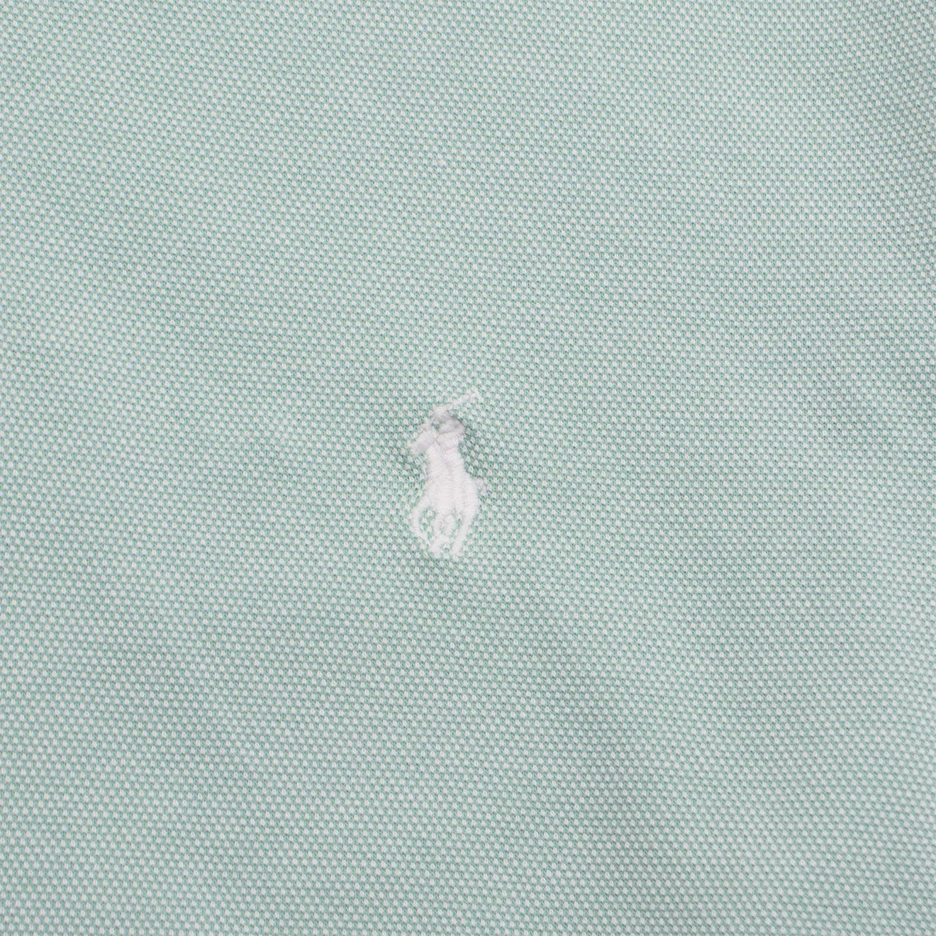 Polo Ralph Lauren Custom Slim Fit Contrast Polo Shirt Celadon / White