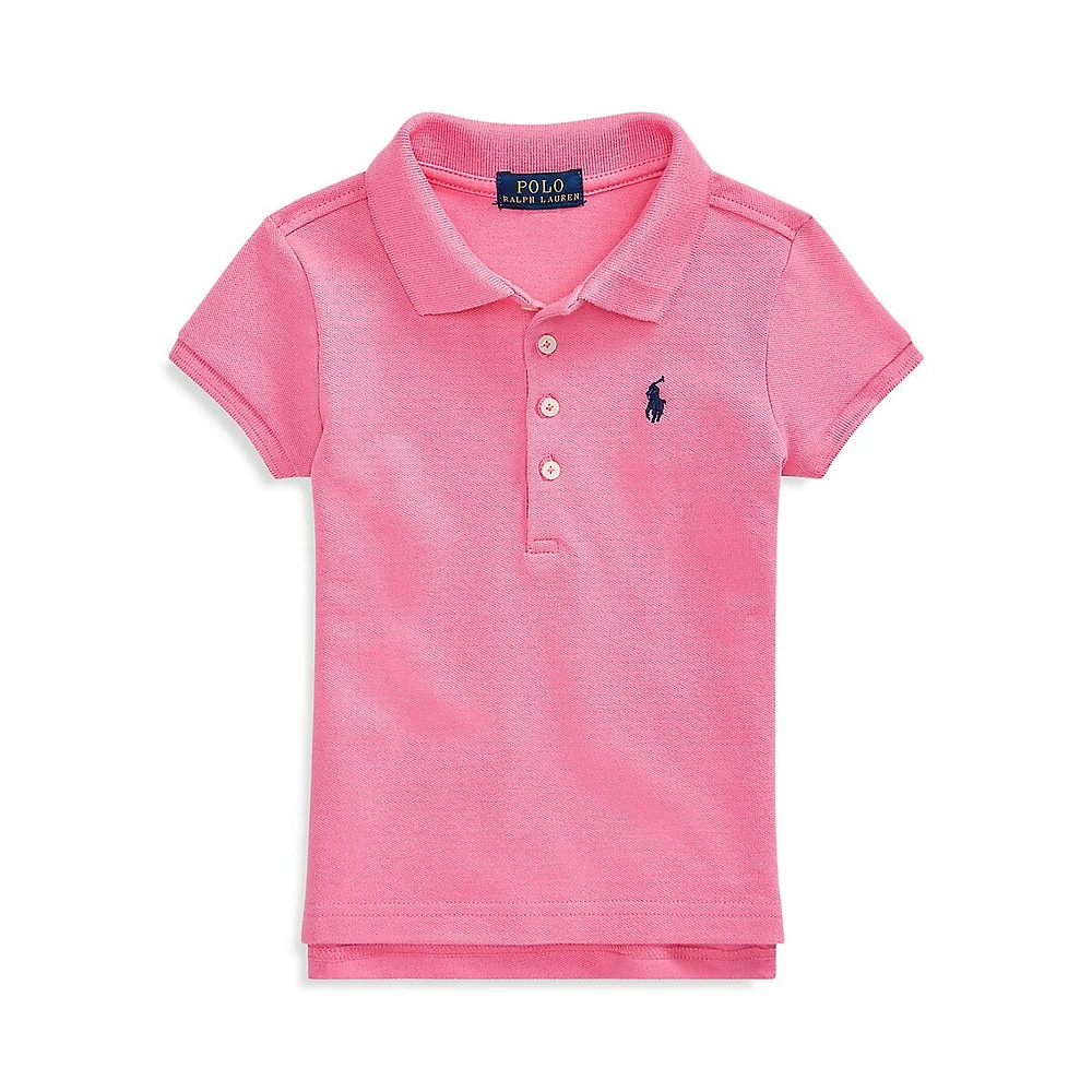 Polo Ralph Lauren Little Girl's Stretch Cotton Polo Shirt