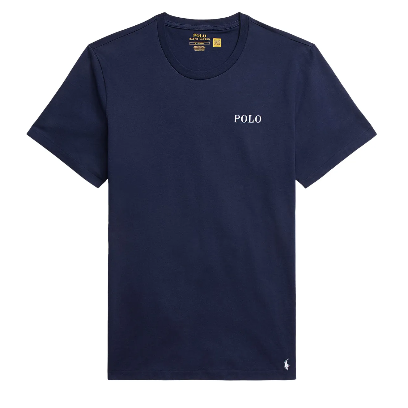 Polo Ralph Lauren Logo Cotton Jersey Sleep Shirt Cruise Navy Polo Tee