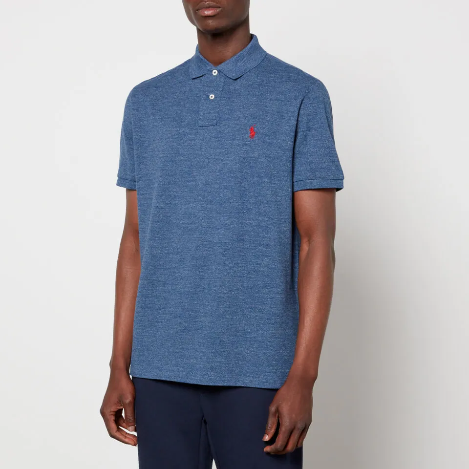 Polo Ralph Lauren Mesh Custom Slim-Fit Polo Shirt - S | Coggles