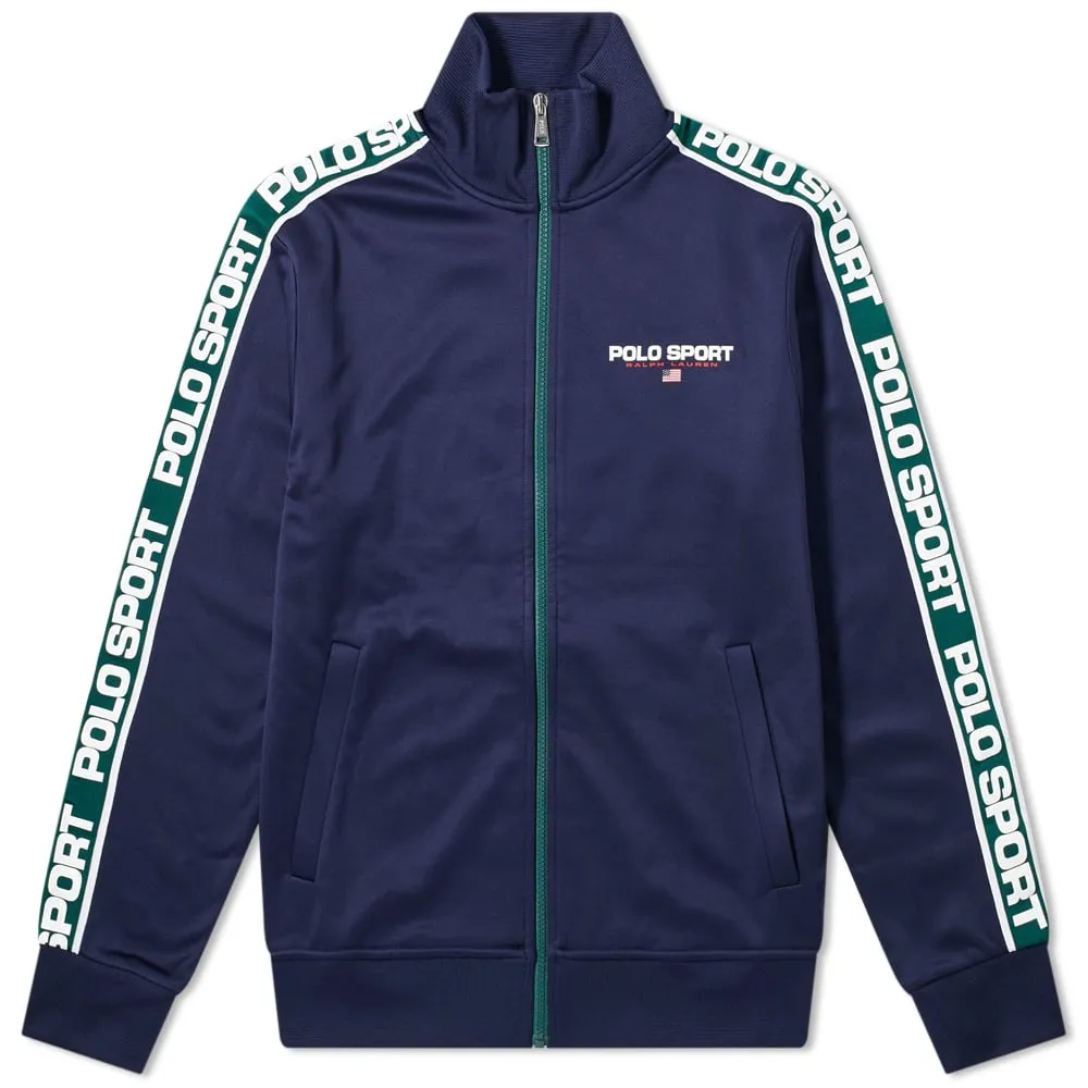 Polo Ralph Lauren Polo Sport Taped Track Jacket Cruise Navy - Men | Ralph Lauren