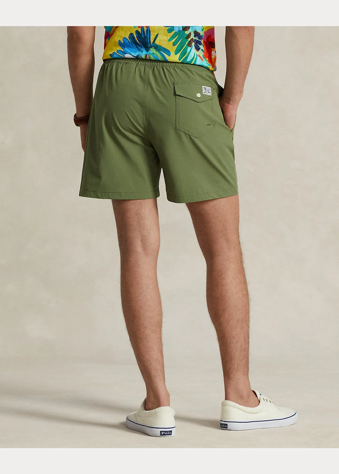 Polo Ralph Lauren Men's Classic Traveler Tree Green Swim Shorts