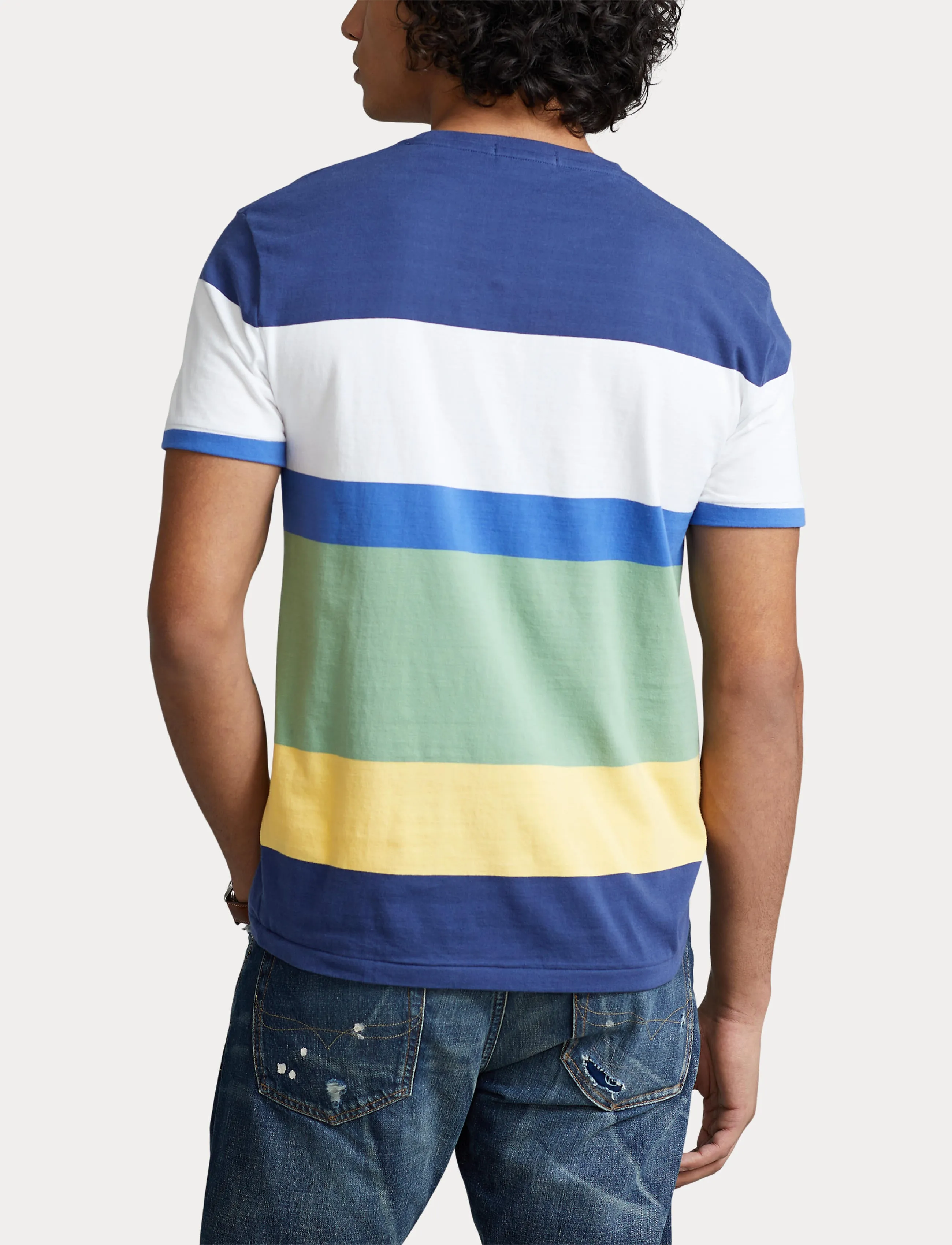 Polo Ralph Lauren Slim Fit Striped Tee Navy Stripe