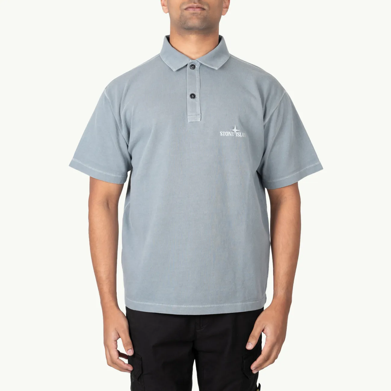 Polo Shirt Chest Logo - Grey Green 1681