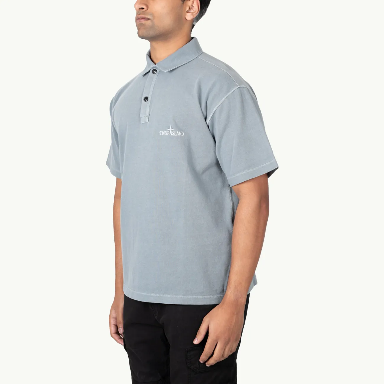 Polo Shirt Chest Logo - Grey Green 1681