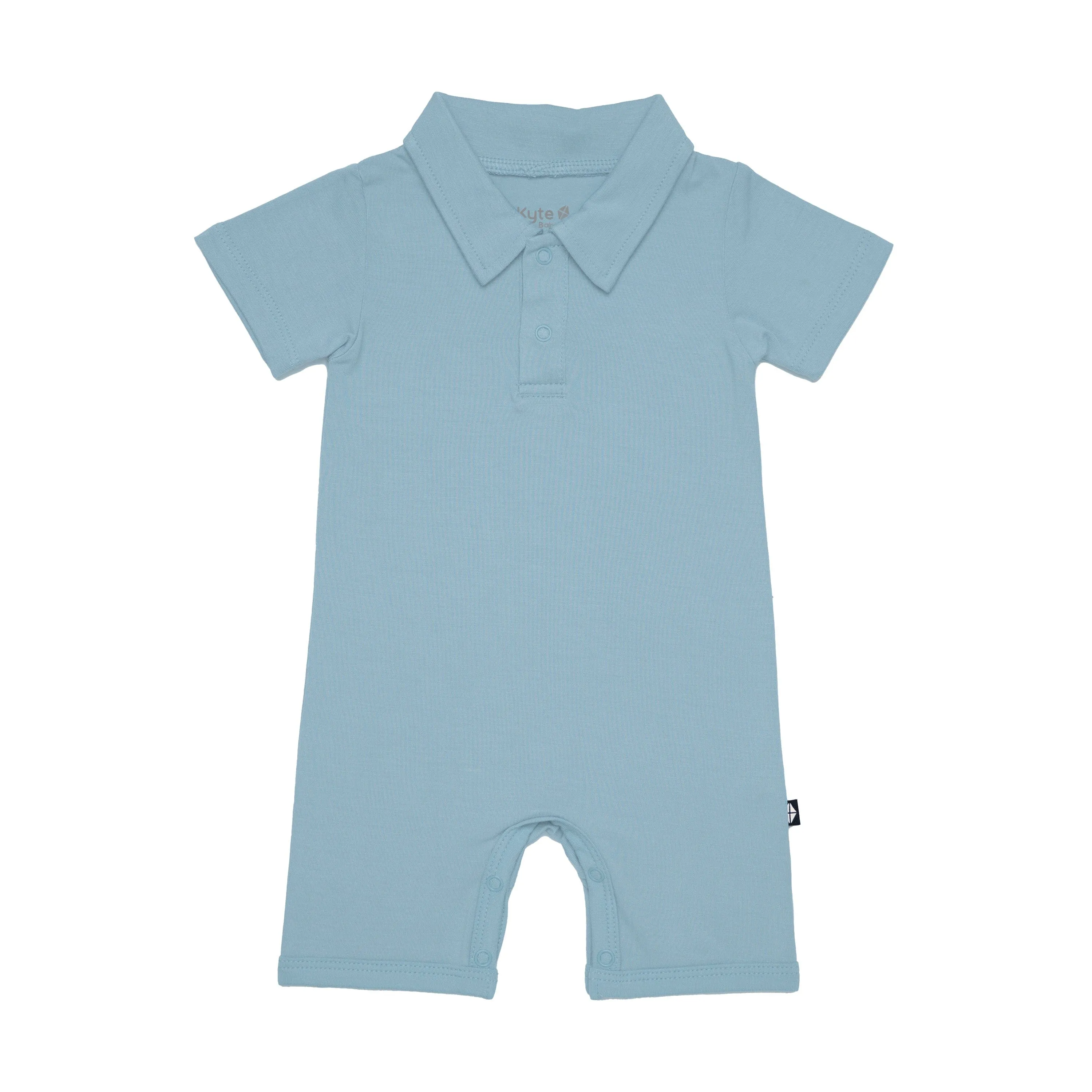 Dusty Blue Polo Shortall