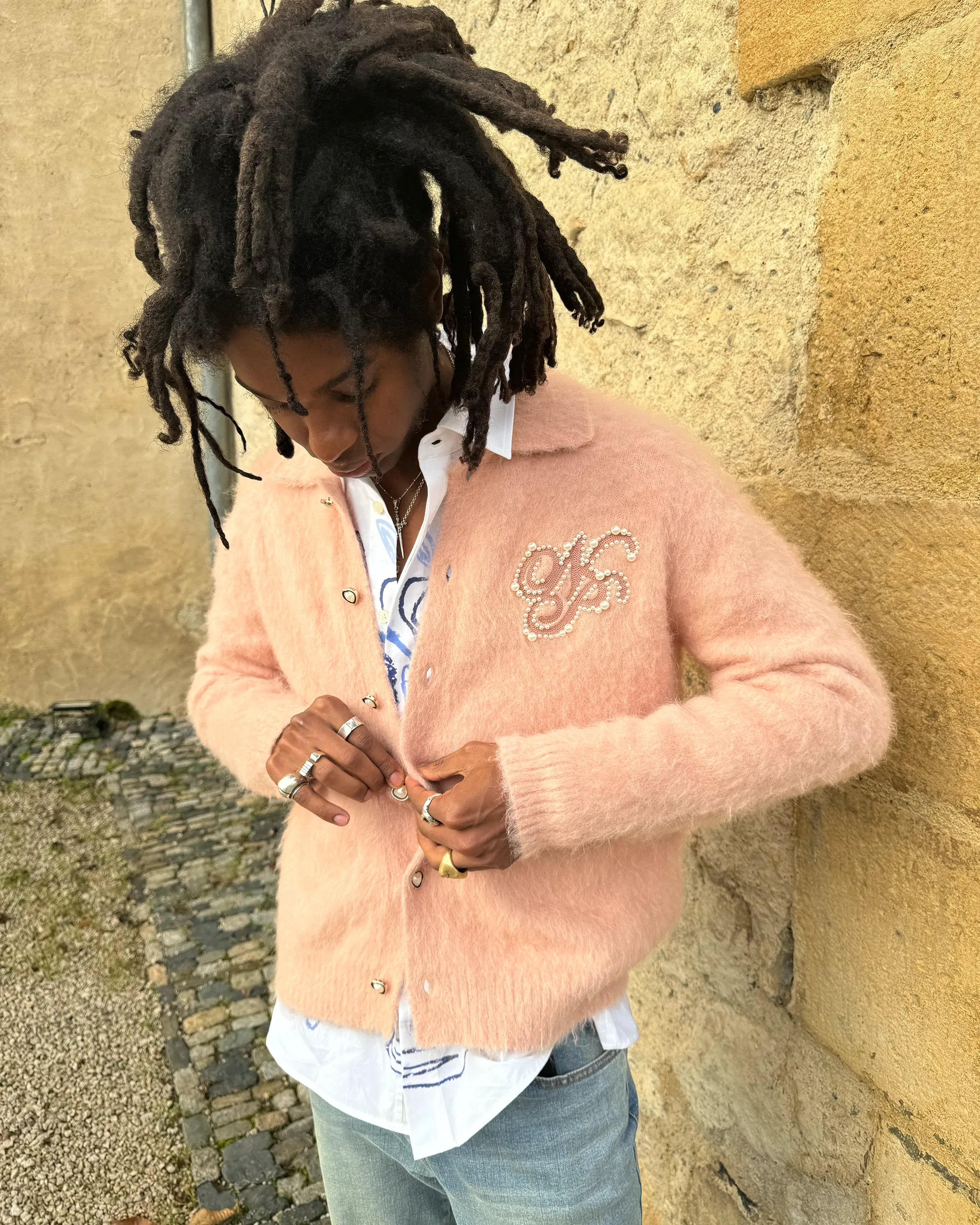 PREMIUM ALPACA BUTTON UP KNIT