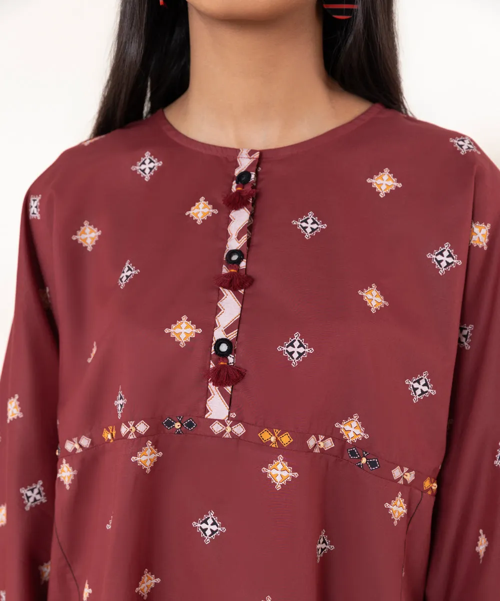 Lawn Shirt with Prints