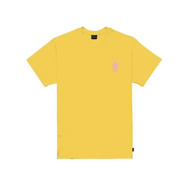 Propaganda FORCE AURORA PRTS723-113 Logo T-Shirt in Cotone GIALLO