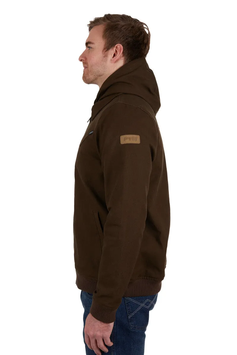 Western-style Men's William Jacket with Removable Hood