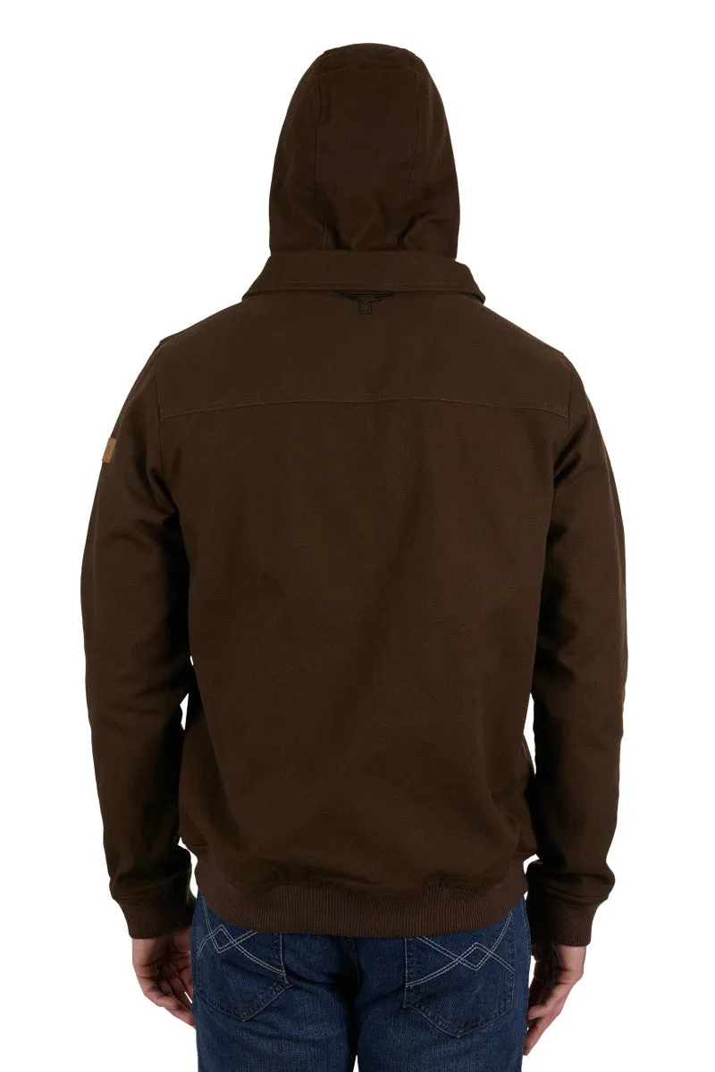 Western-style Men's William Jacket with Removable Hood