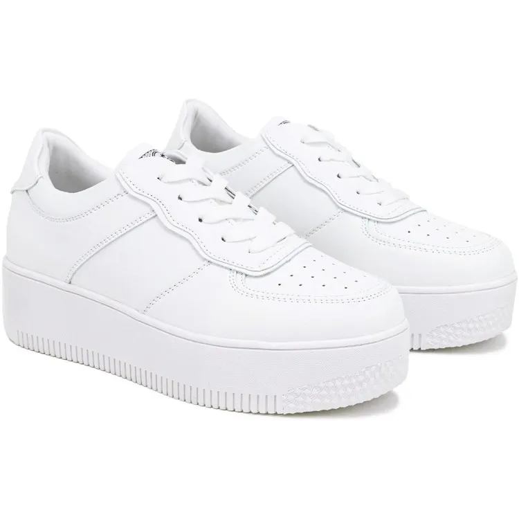 X2612 Queen Helena Platform White Women's Sneakers