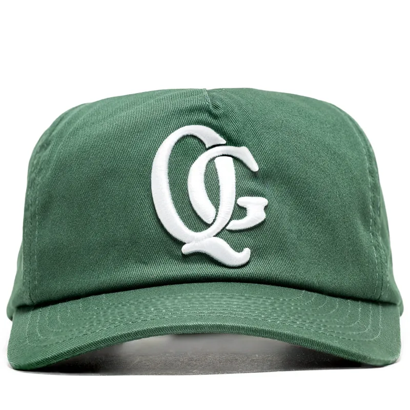 Quiet Golf Monogram 5 Panel Hat - Forest