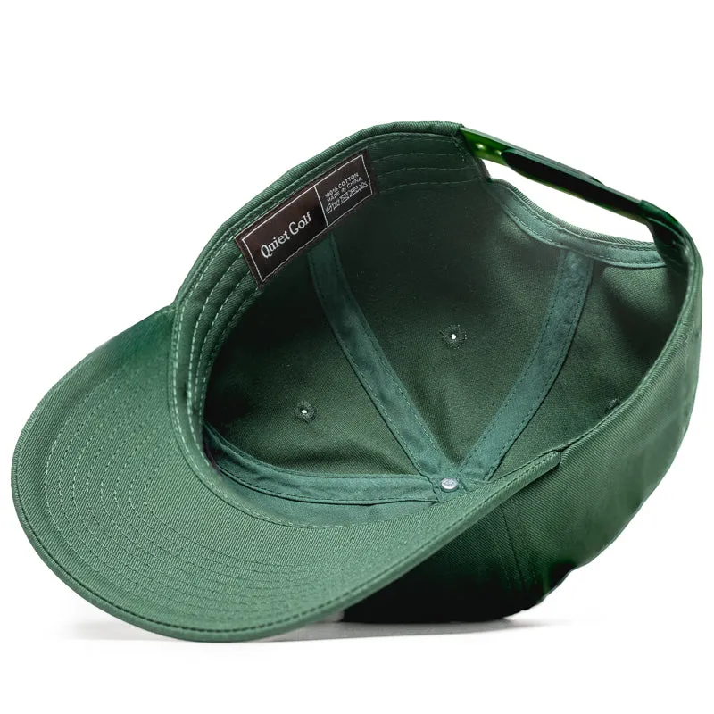 Quiet Golf Monogram 5 Panel Hat - Forest