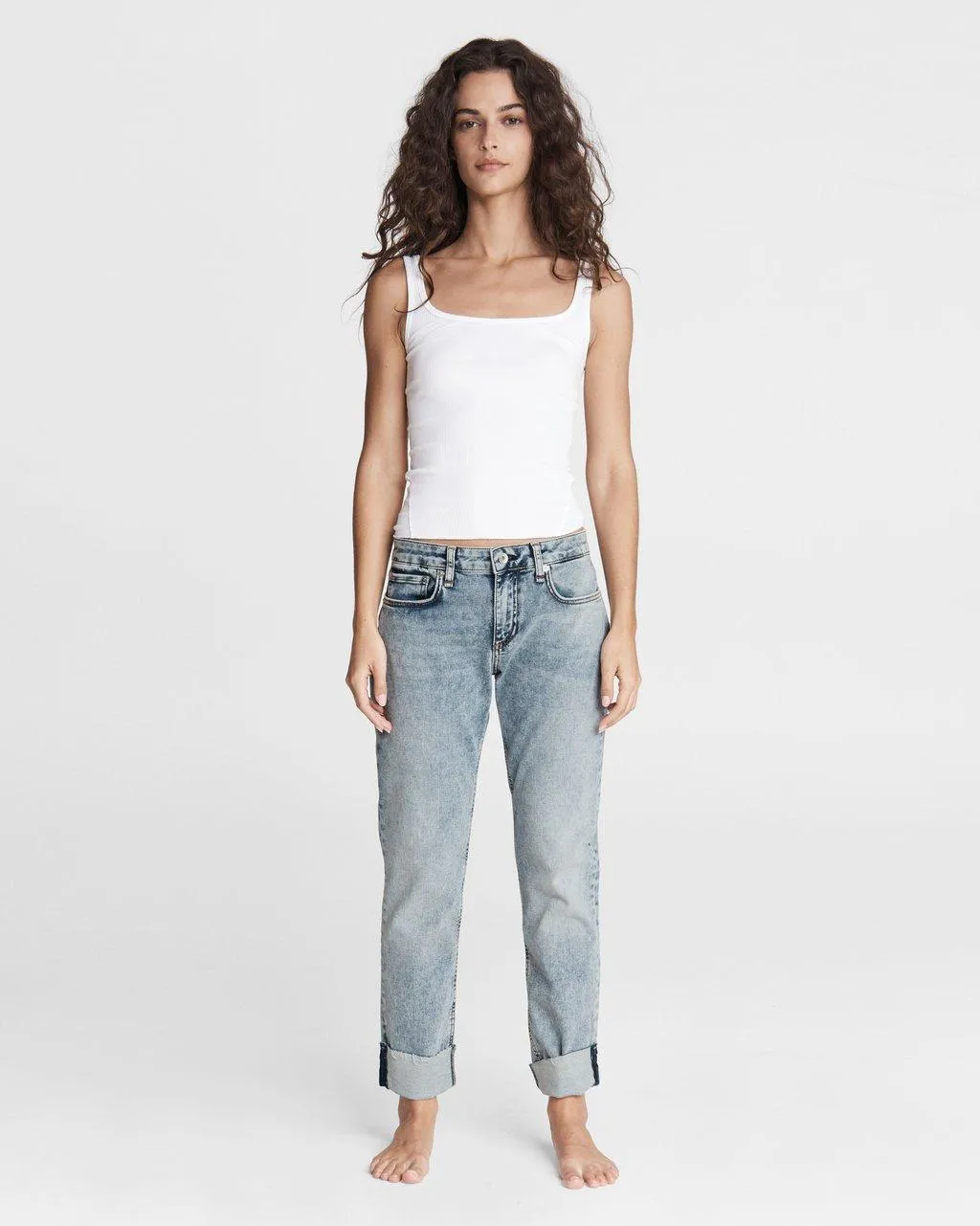 Rag & Bone -  Dre Loopback Boyfriend Jeans - Jean