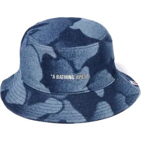 Colorful Jacquard Metal Logo Pin Bucket Hat for Men