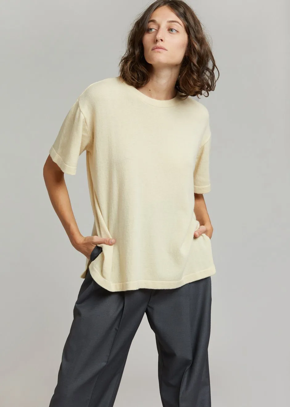 Raisa Knit Top - Custard