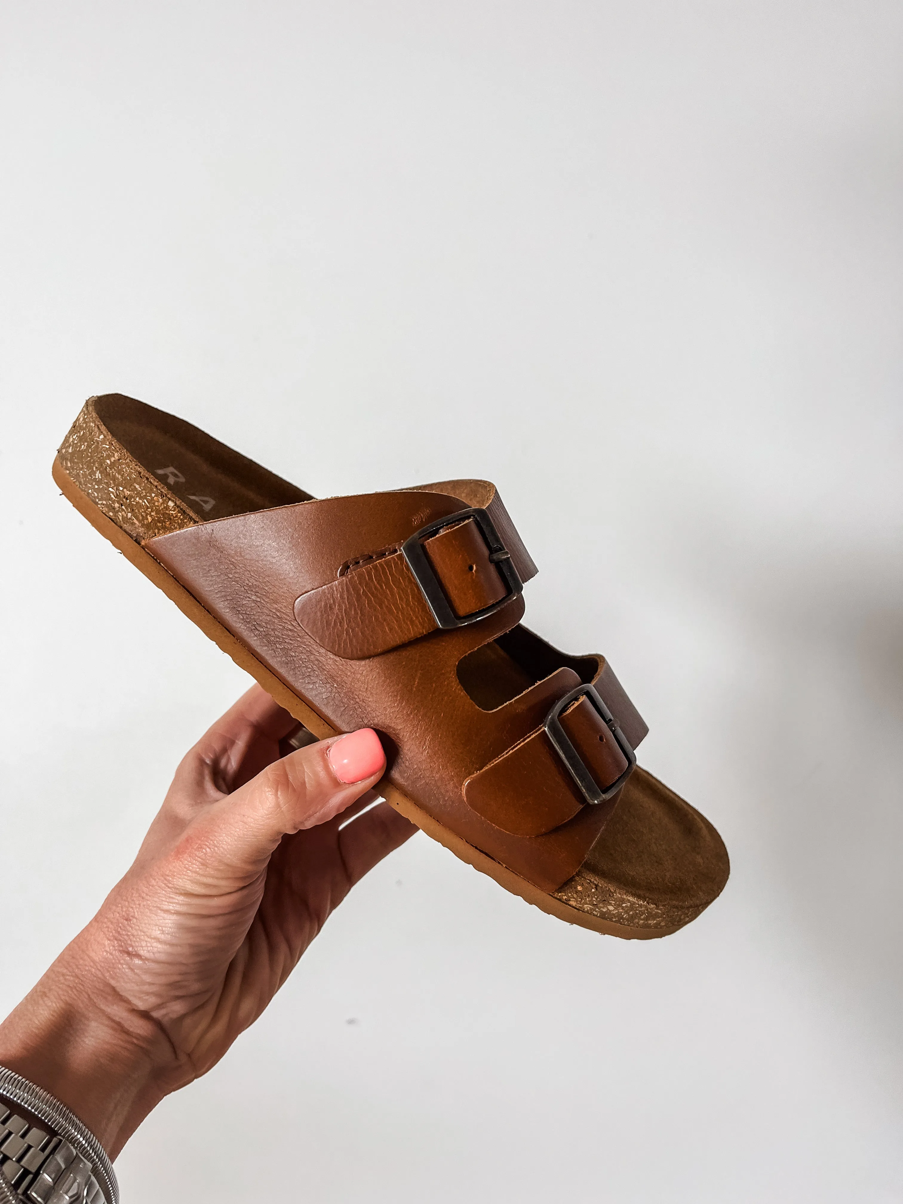 Ravel Aros Leather Slides PREMIUM BRAND