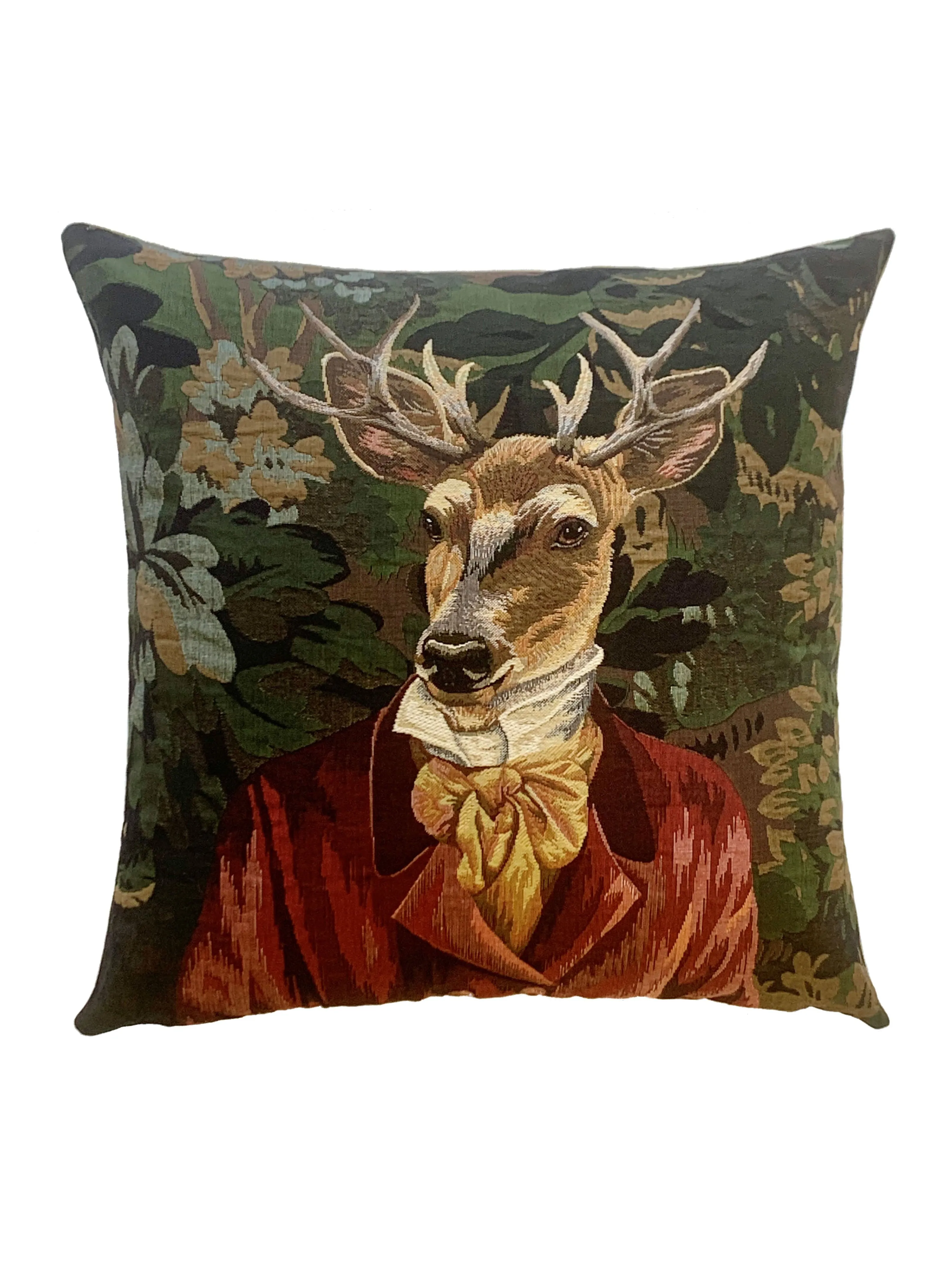 Red Jacket Stag Pillow