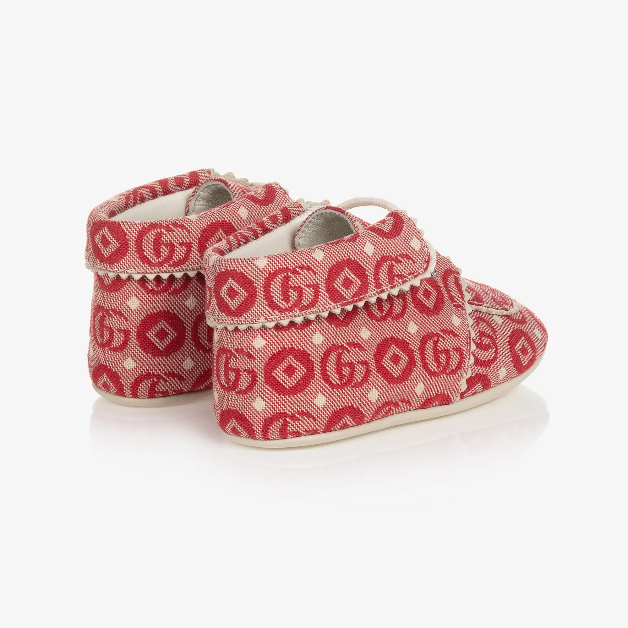 Red Logo Pre-Walker Moccasins