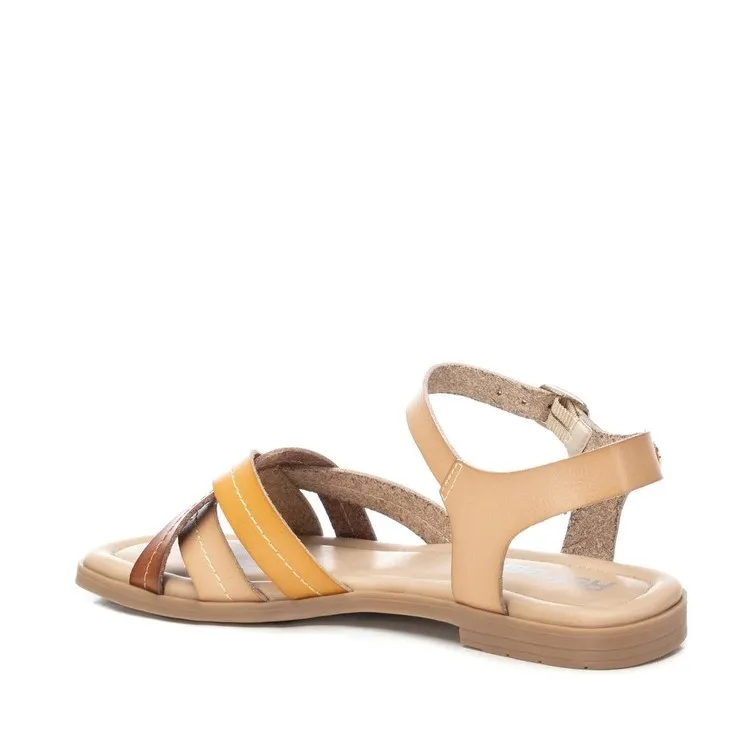 Flat Beige Sandals Refresh 171936 for Women