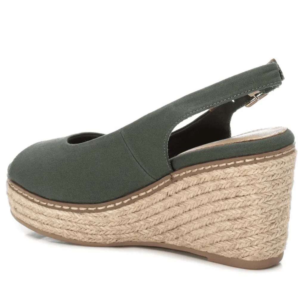 Refresh Ladies Khaki Slingback Wedge Sandals