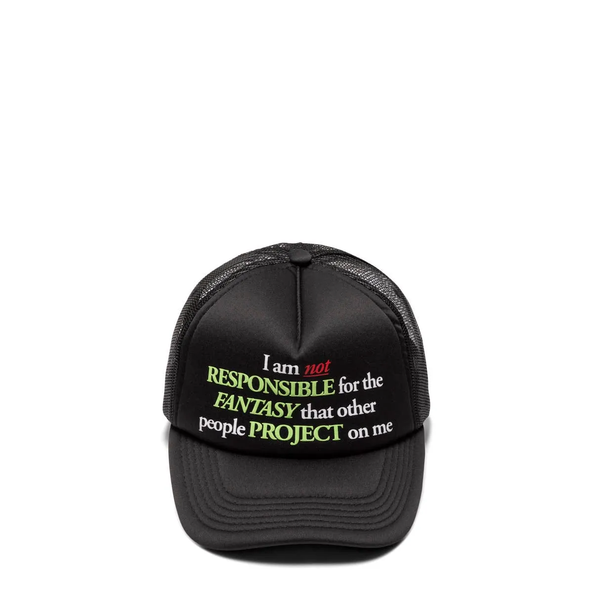 RESPONSIBLE TRUCKER HAT BLACK | Bodega