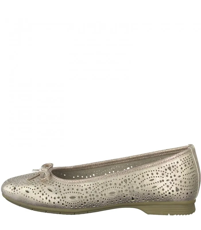 Resting ballet flat by Jana Softline Rose/Gold-22166