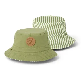 Reversible Bucket Hat || Coastal Stripe