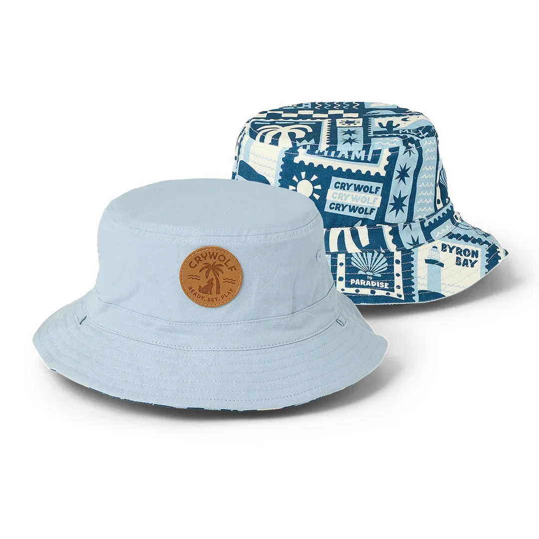 Reversible Bucket Hat || Postcards