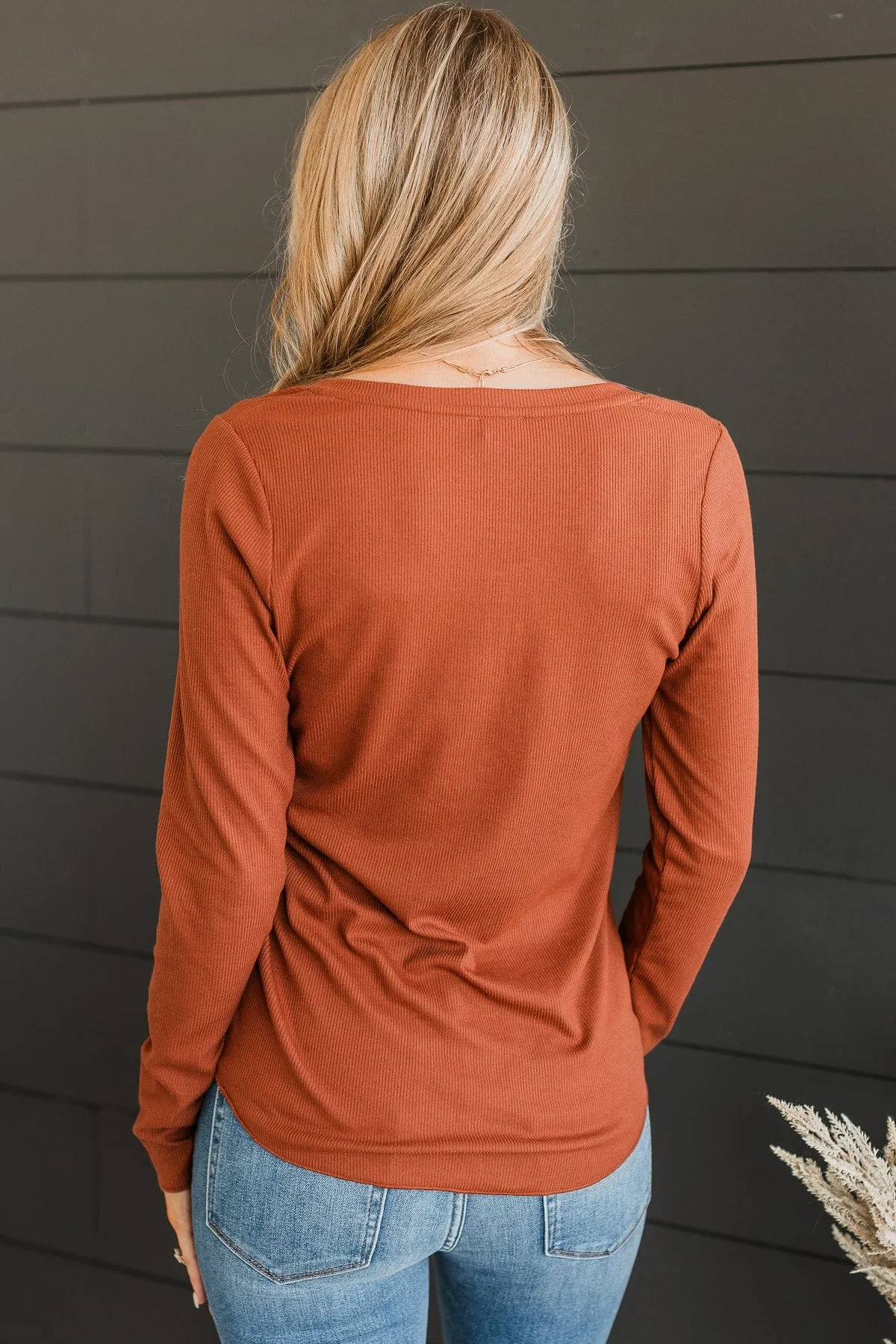 Rise To The Top Henley Top Copper