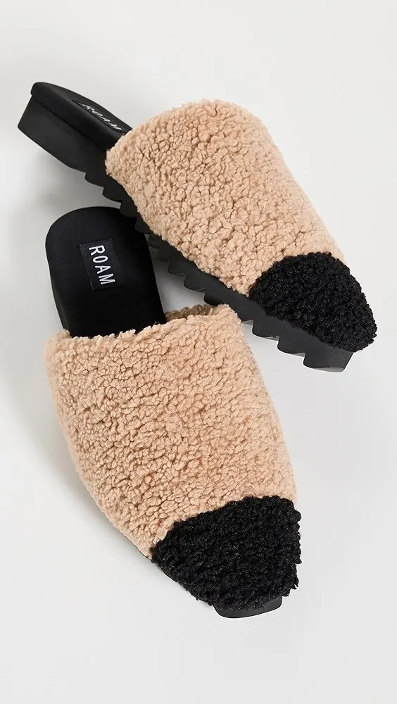 ROAM   Fuzzy Cap Mule Slides 