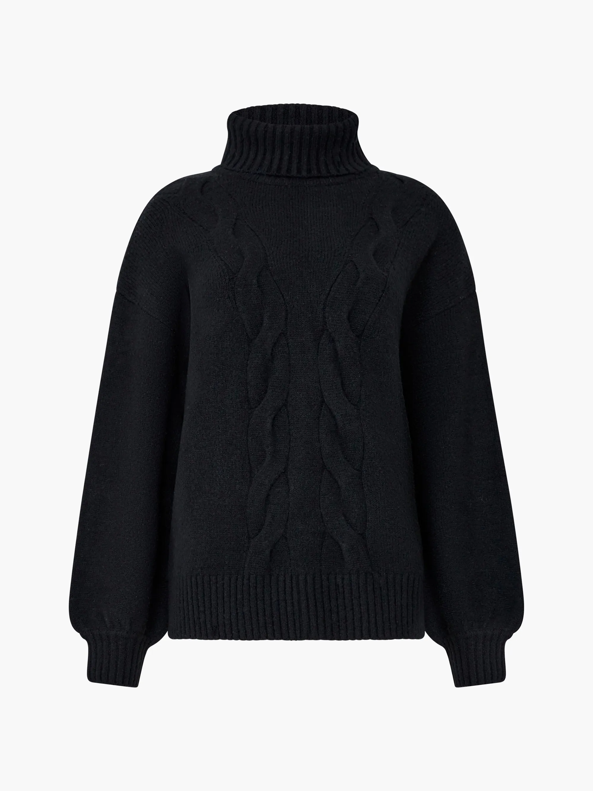 Cable Knit Turtleneck Sweater