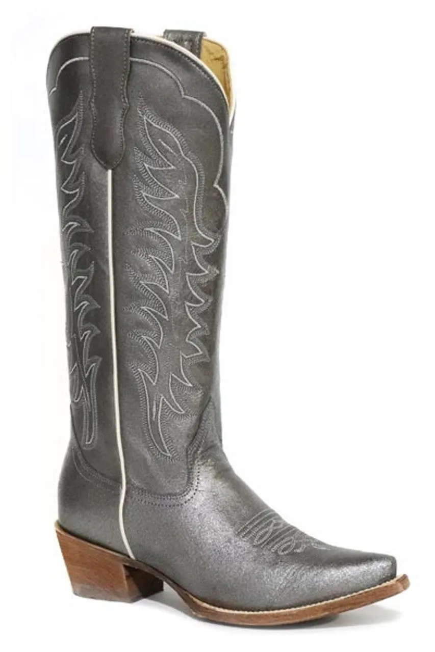 Roper Layla Grey Snip Toe Boots