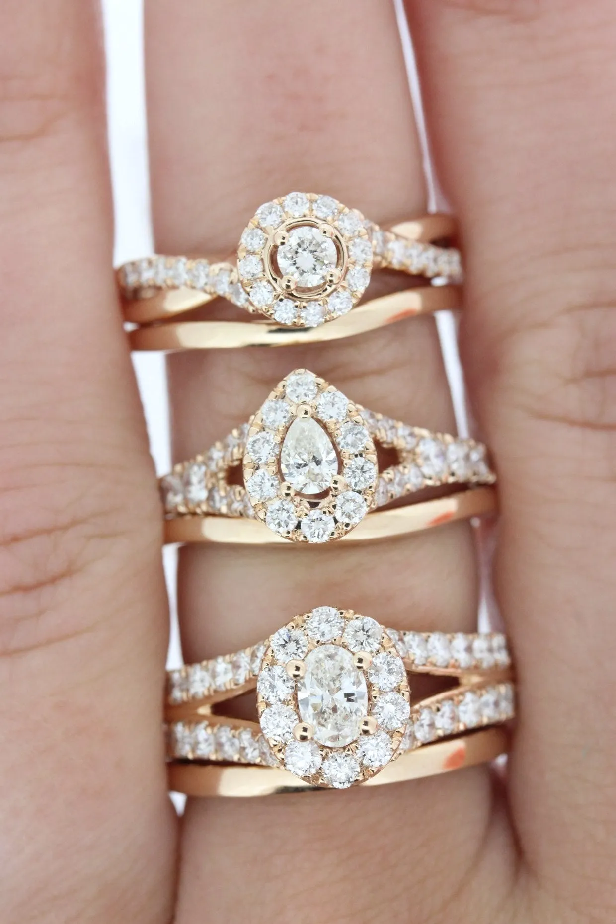 Rose Gold Wedding Set