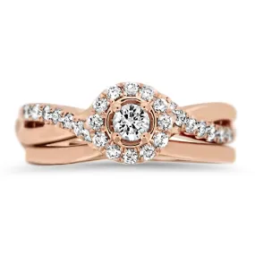 Rose Gold Wedding Set