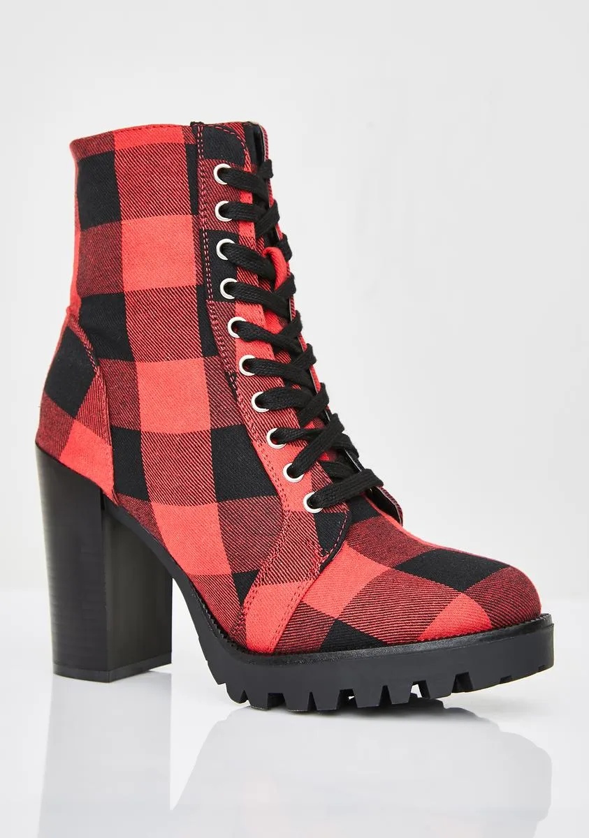 Rule Breakin' Plaid Boots