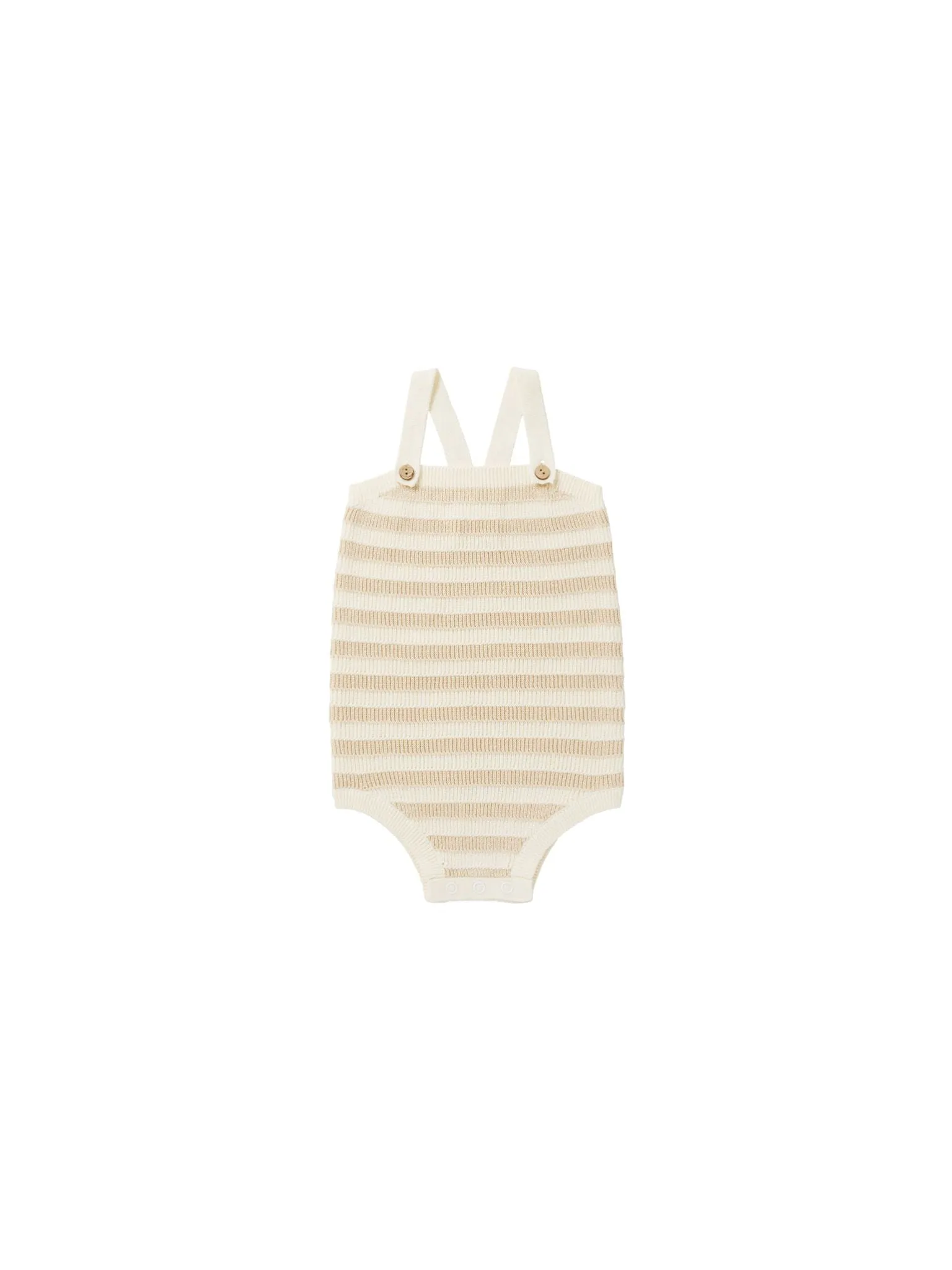 Sand Stripe Knit Baby Romper by Rylee & Cru