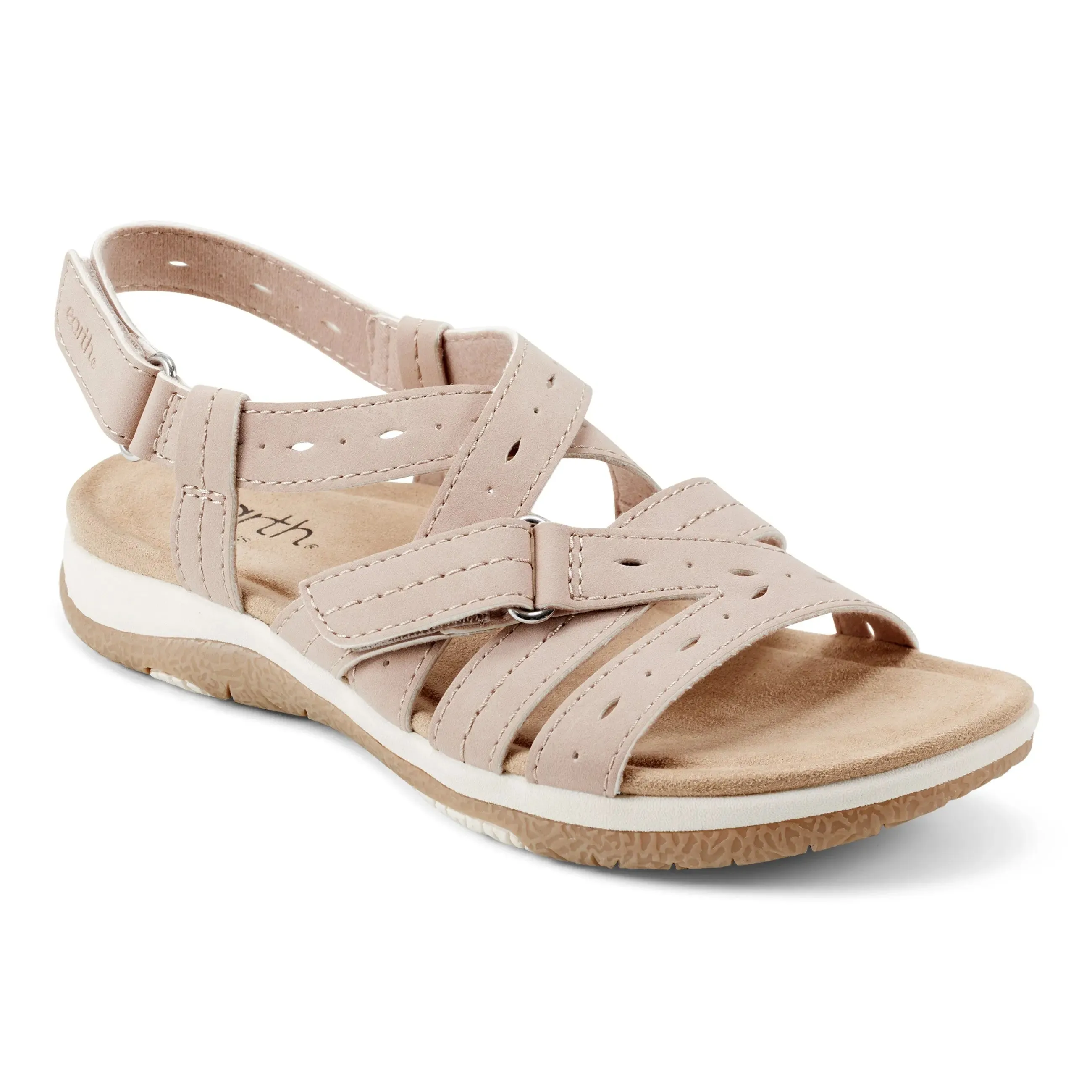 Samsin Round Toe Strappy Casual Flat Sandals