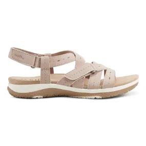 Samsin Round Toe Strappy Casual Flat Sandals