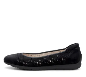 Sarah Perf Women's Comfort Ballet Flat - Black 81