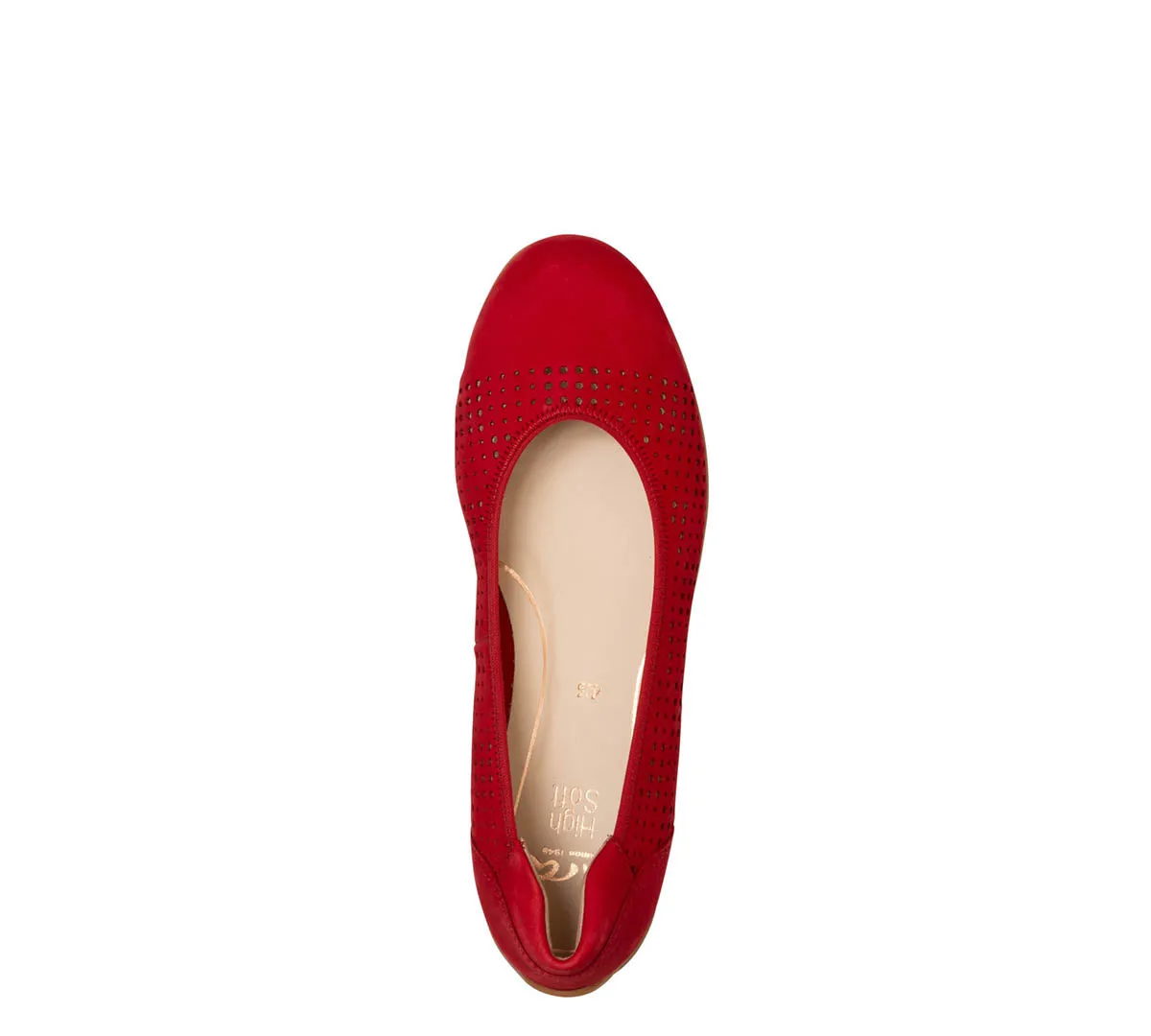 Sarah Perf Women's Comfort Ballet Flat - Red 19