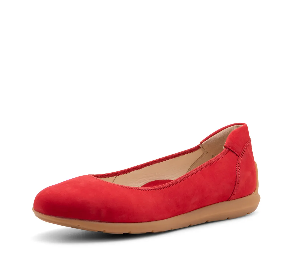 Sarah Women's Comfort Ballet Flat - Red 18